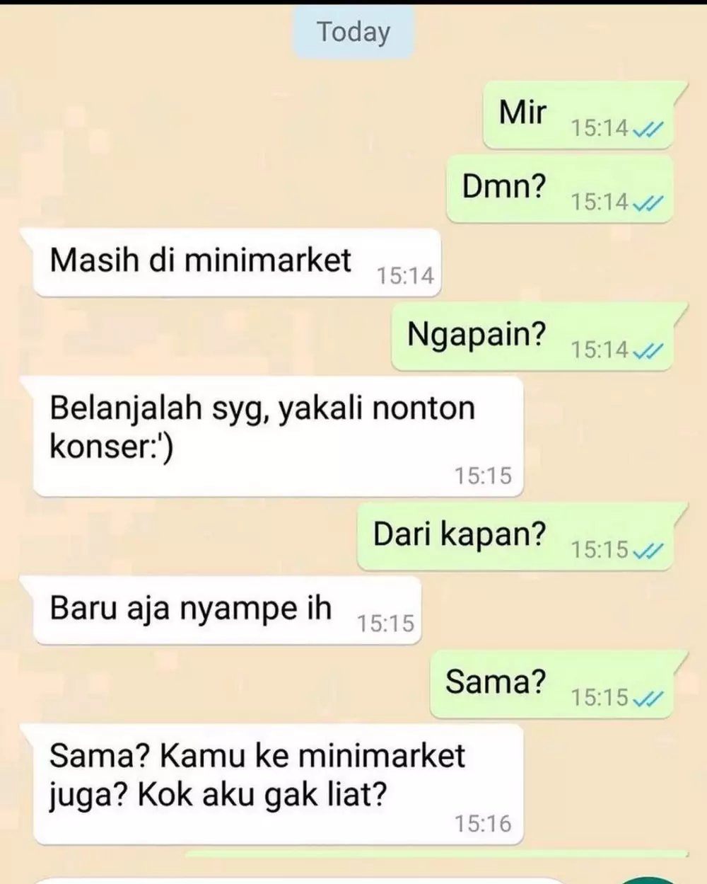 chat lucu serba salah ke pacar © 2021 instagram.com