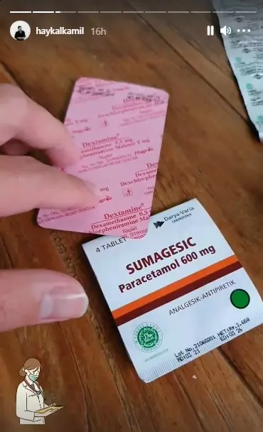 Cerita Haykal Kamil positif Covid-19 Instagram/@haykalkamil  