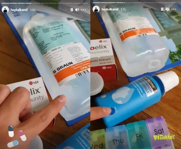 Cerita Haykal Kamil positif Covid-19 Instagram/@haykalkamil  