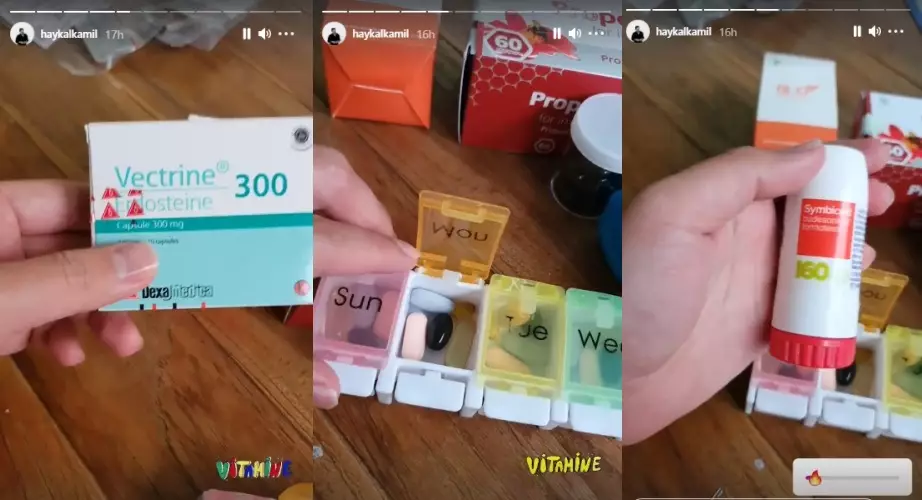 Cerita Haykal Kamil positif Covid-19 Instagram/@haykalkamil  