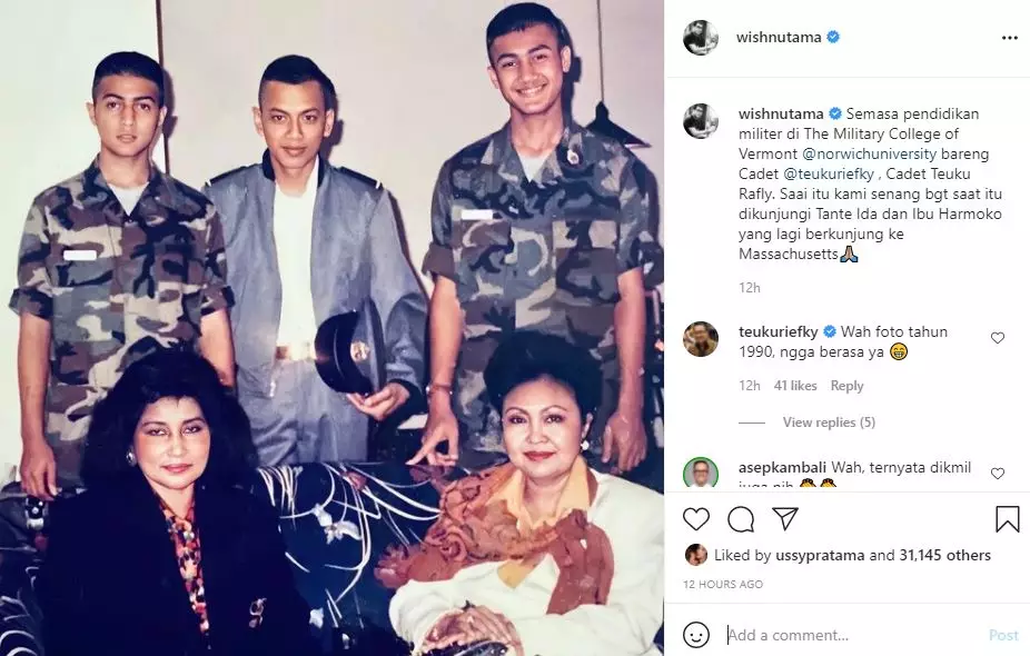 wishnutama pernah jadi tentara Berbagai sumber