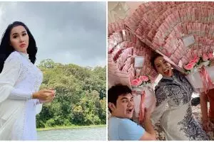 6 Momen ulang tahun Lucinta Luna ke-32, dapat buket uang ratusan juta