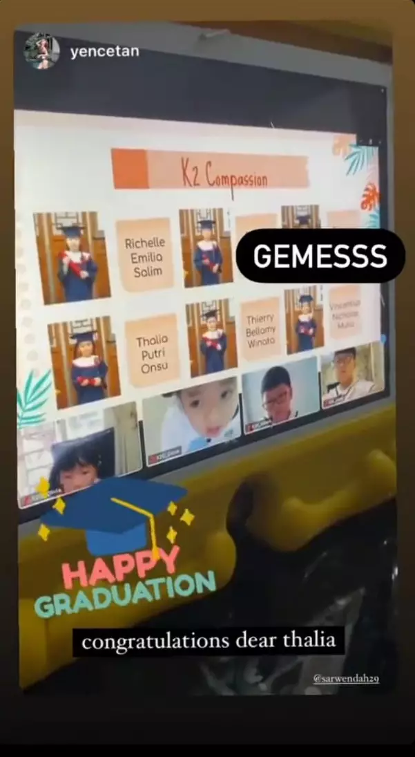 thalia putri onsu wisuda TK © 2021 brilio.net