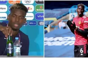 Heboh Ronaldo geser botol soda, Paul Pogba pindahkan botol bir