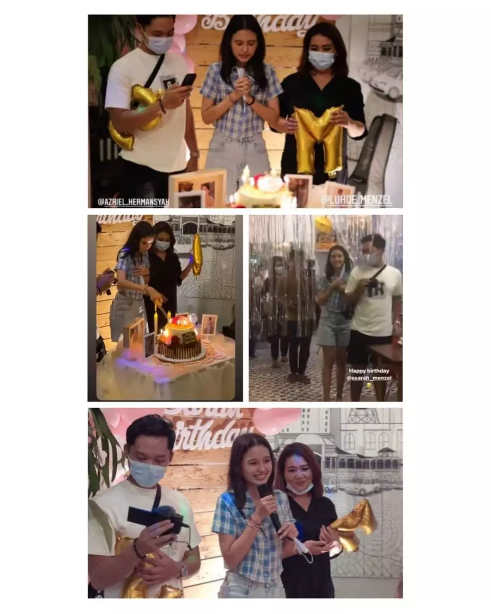 Momen ultah Sarah Menzel © 2021 brilio.net Momen ultah Sarah Menzel © 2021 brilio.net