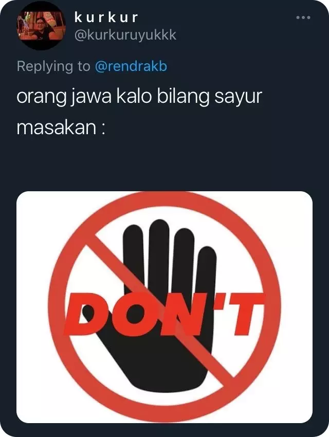 Pelesetan bahasa Jawa bikin mikir © Twitter