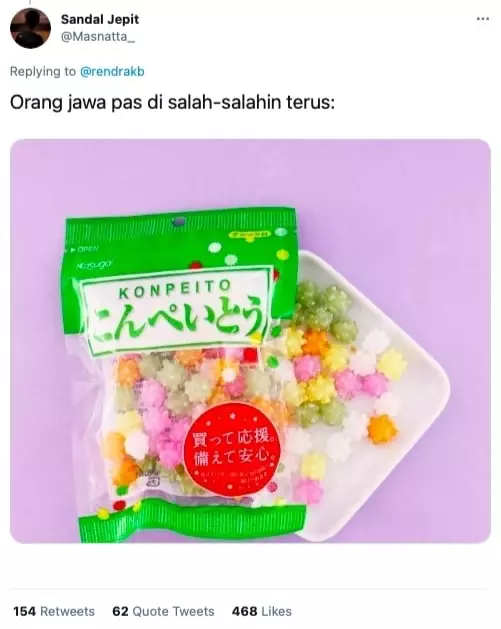 Pelesetan bahasa Jawa bikin mikir © Twitter