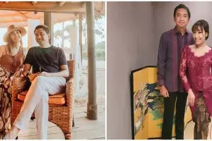 10 Momen anniversary Ayu Dewi & Regi Datau, pakai baju semasa menikah