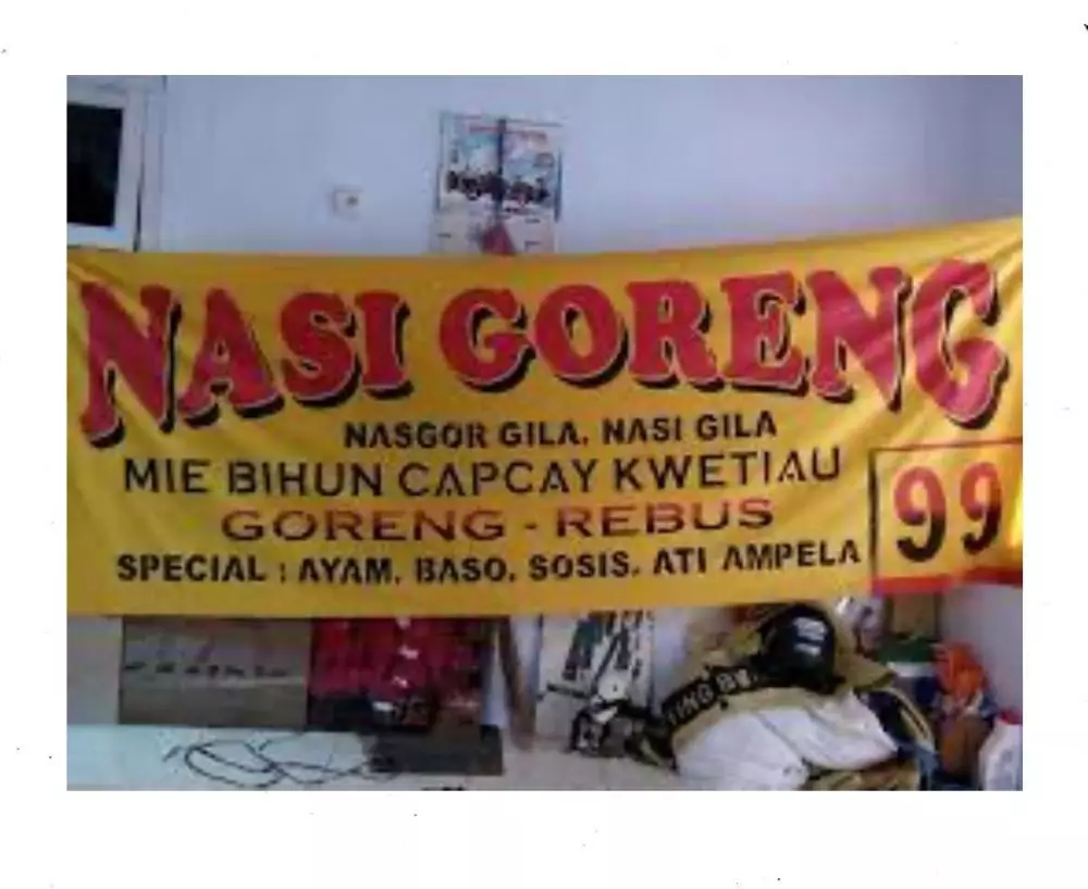 Tulisan lucu jualan nasi goreng © berbagai sumber