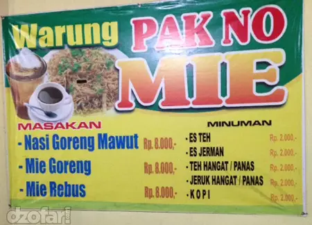 Tulisan lucu jualan nasi goreng © berbagai sumber