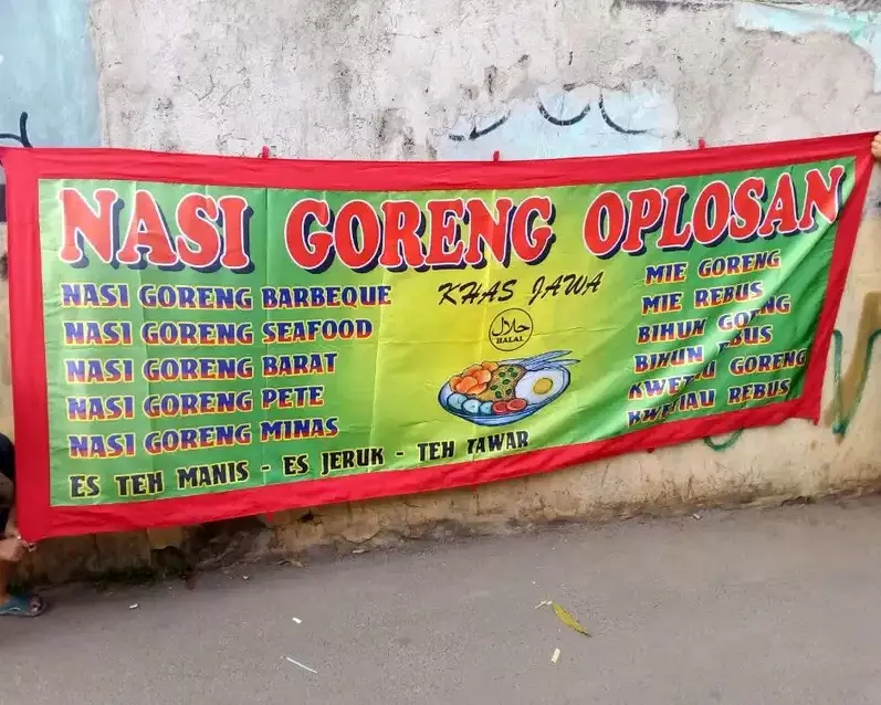 Tulisan lucu jualan nasi goreng © berbagai sumber
