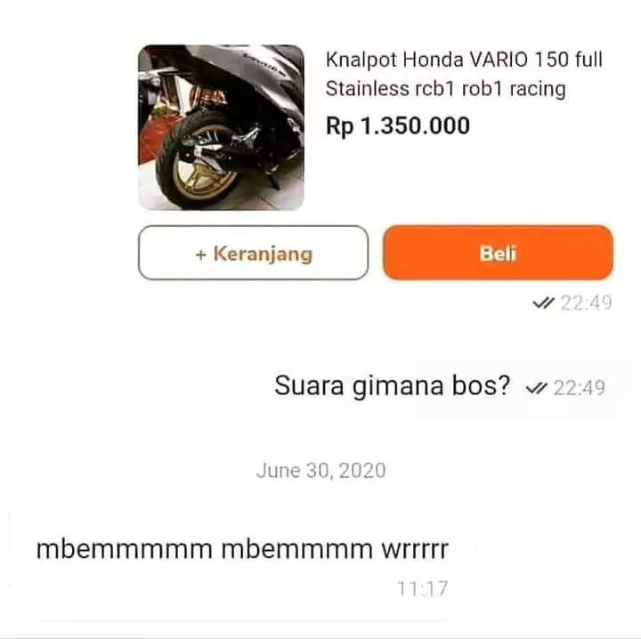 balasan penjual ngeselin tapi lucu © Twitter balasan penjual ngeselin tapi lucu © Twitter