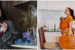 Penampakan dapur 7 selebgram, milik Anya Geraldine minimalis