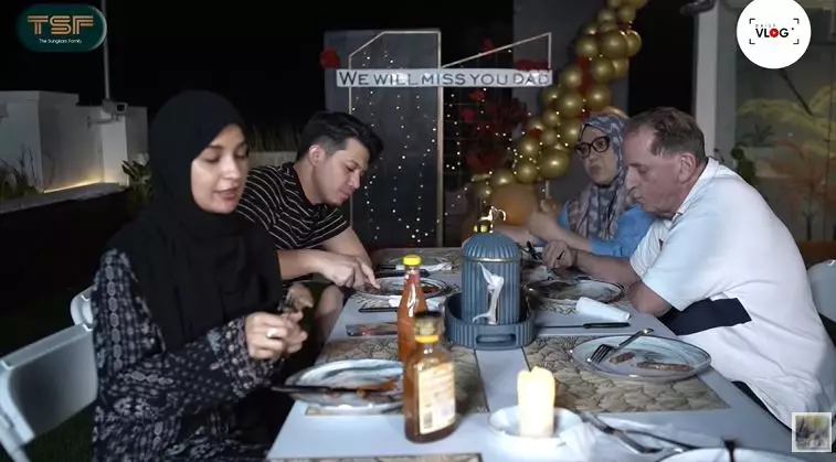 kejutan ayah sambung Zaskia Shireen © YouTube