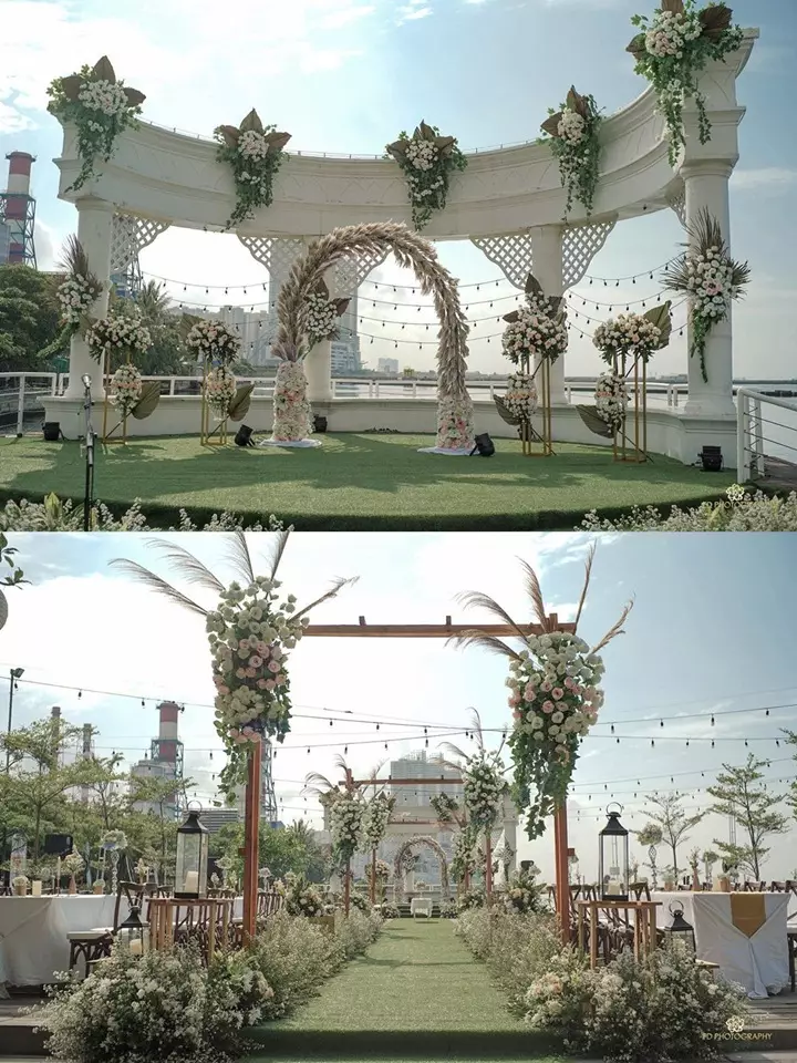 dekorasi panggung lamaran seleb © 2021 brilio.net