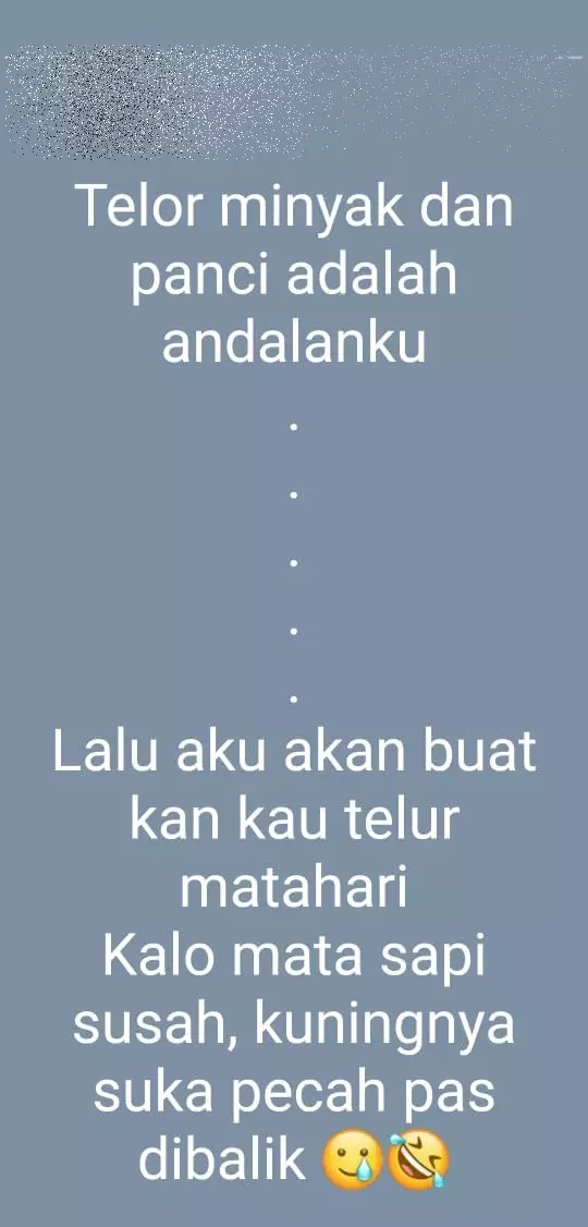 status wa lucu orang saat masak Instagram