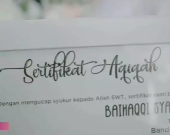 akikah putra Nadya Mustika © Instagram