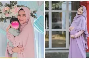 7 Momen akikah putra Nadya Mustika Rahayu, bernuansa serba biru