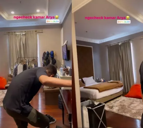 Penampakan kamar seleb di lokasi syuting dari berbagai sumber Penampakan kamar seleb di lokasi syuting dari berbagai sumber