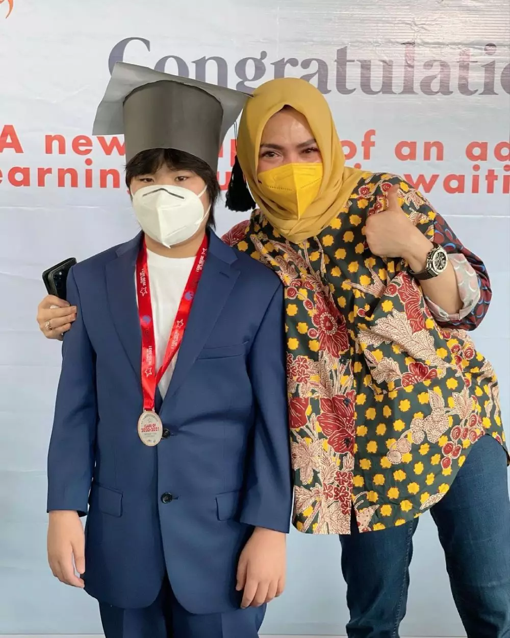 Gavrel lulus SD © Instagram