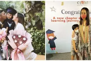 Gaya 10 seleb dampingi anak wisuda TK, busana Nagita Slavina disorot