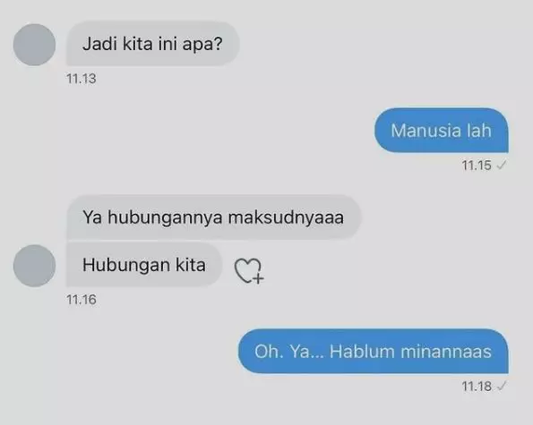 chat lucu nanya kejelasan hubungan Berbagai sumber