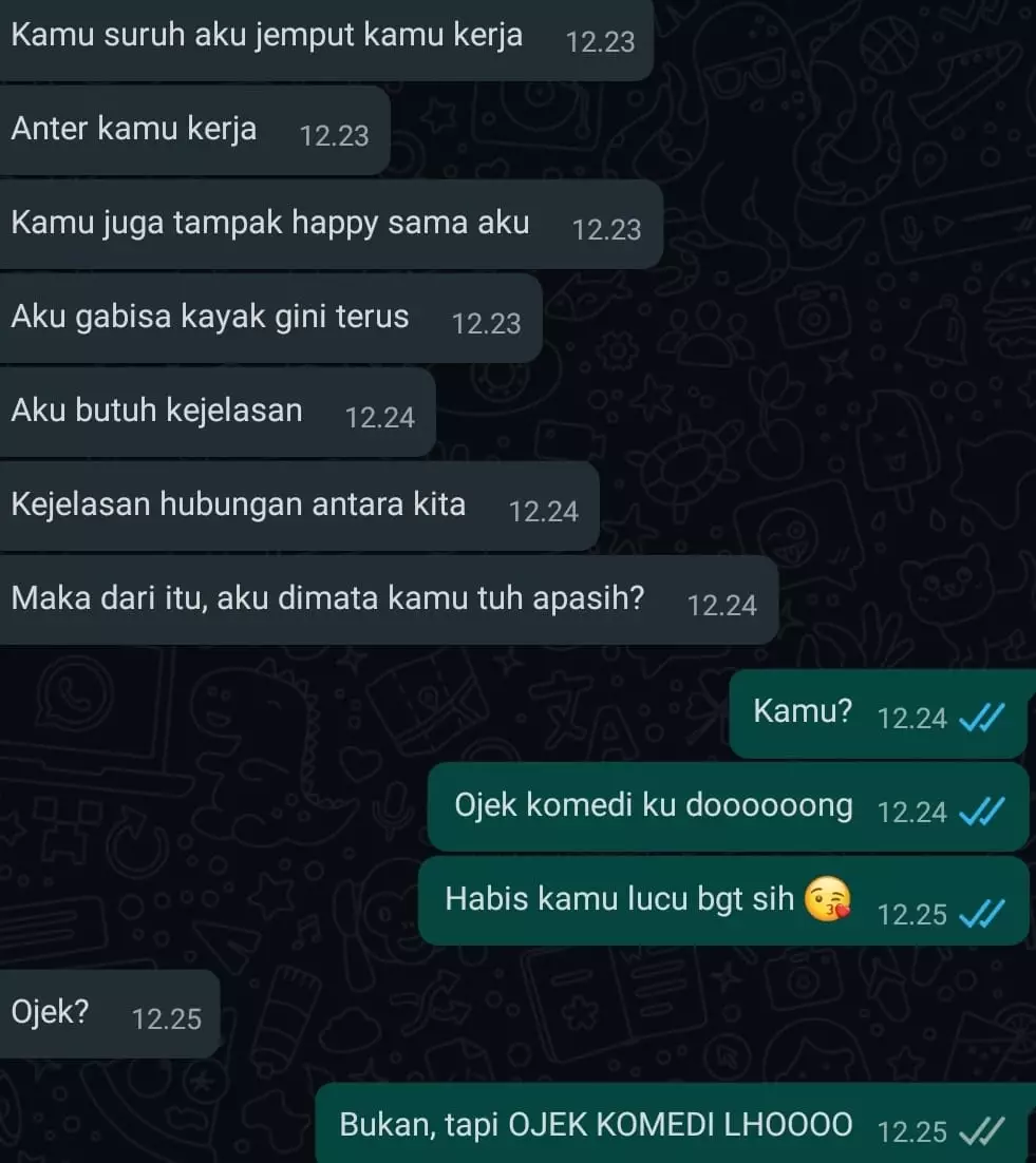 chat lucu nanya kejelasan hubungan Berbagai sumber