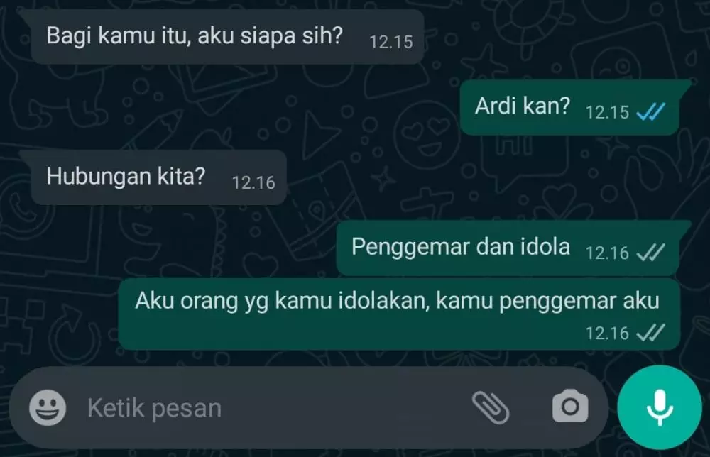 chat lucu nanya kejelasan hubungan Berbagai sumber