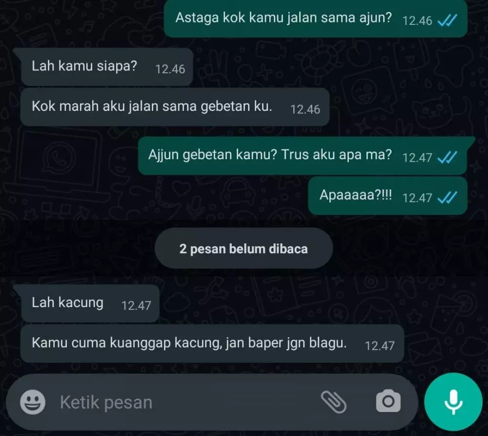 chat lucu nanya kejelasan hubungan Berbagai sumber