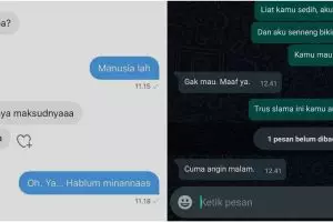 10 Chat lucu bertanya kejelasan hubungan, endingnya ngenes abis