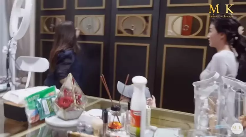 Penampakan kamar tidur Sarwendah YouTube/maharani kemala