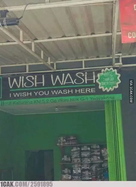 Spanduk lucu jasa laundry © berbagai sumber