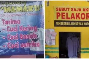 22 Spanduk lucu jasa laundry ini bikin mencuci makin semangat