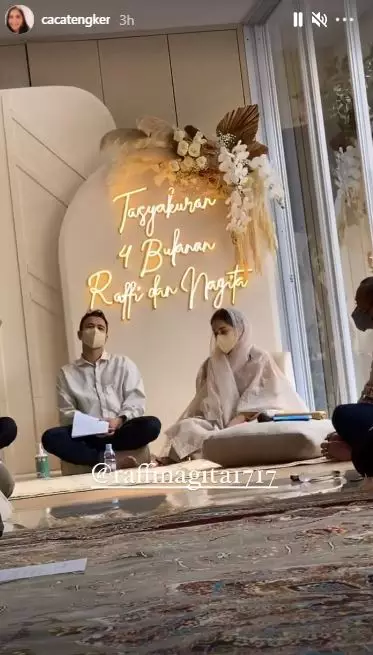 Momen tasyakuran 4 bulan kehamilan Nagita Slavina Instagram © 2021 brilio.net