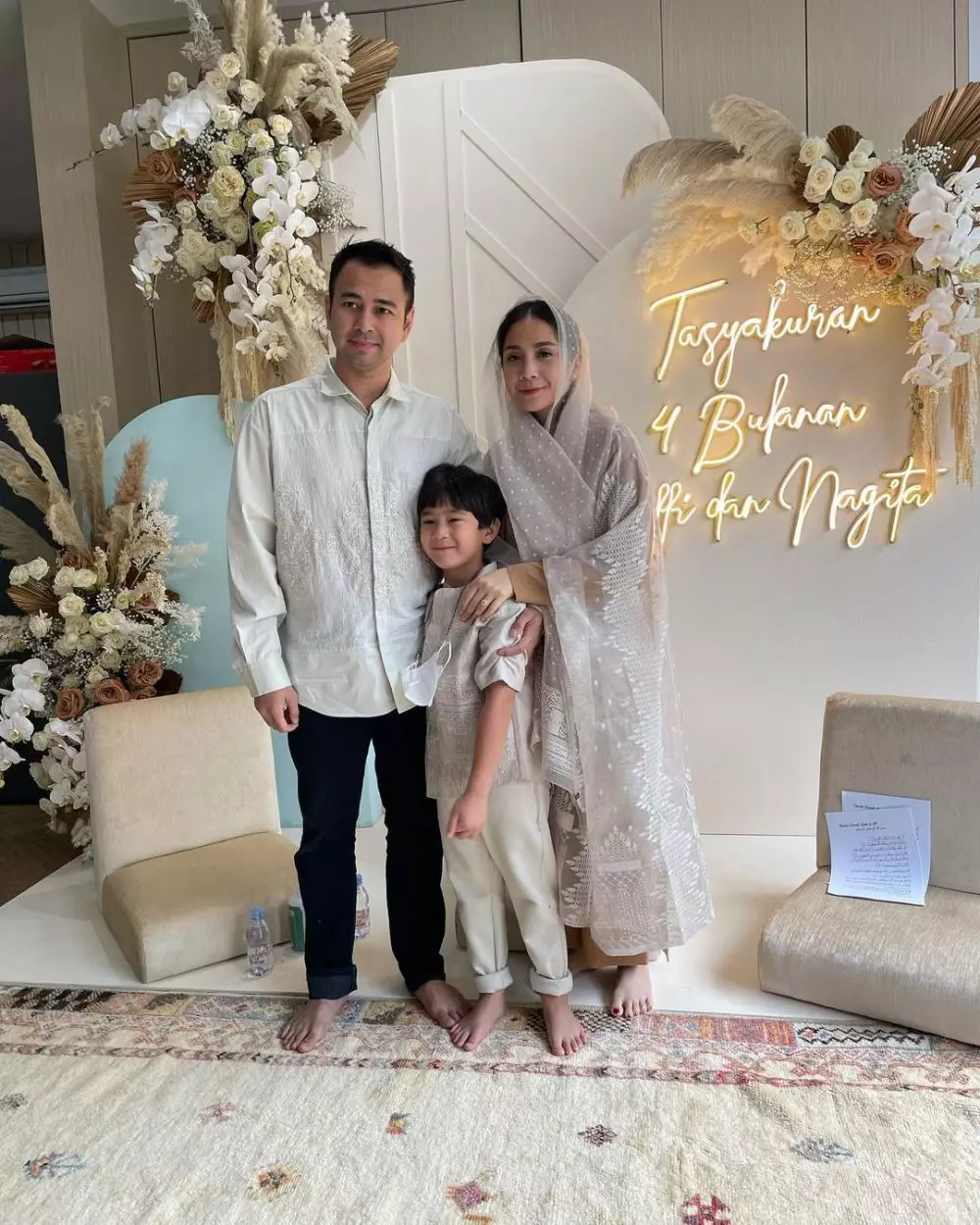 Momen tasyakuran 4 bulan kehamilan Nagita Slavina Instagram © 2021 brilio.net