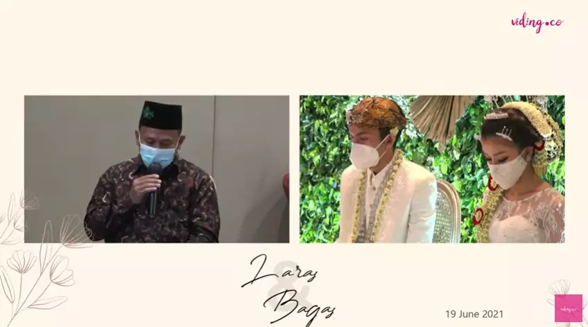 Momen pernikahan pemeran Farel di Heart Series YouTube dan Instagram