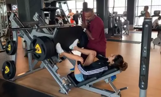 Aktris Bollywood saat olahraga © 2021 brilio.net