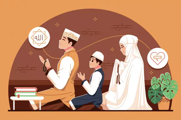 Panduan salat Idul Adha di rumah freepik.com Panduan salat Idul Adha di rumah freepik.com