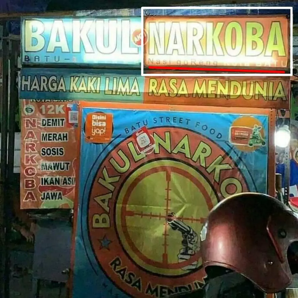 nama warung pakai singkatan bikin salah paham © 2021 1cak.com