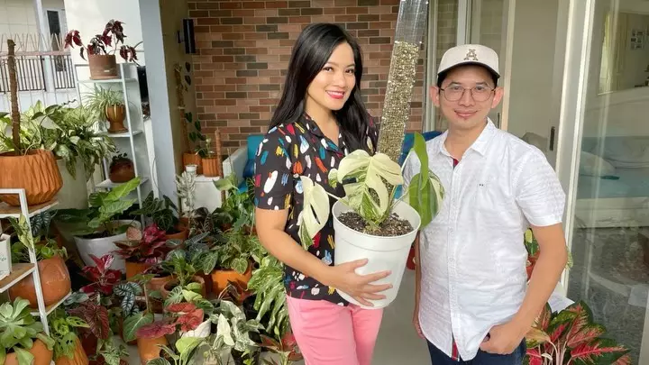 potret kebun rumah Titi Kamal © Instagram potret kebun rumah Titi Kamal © Instagram