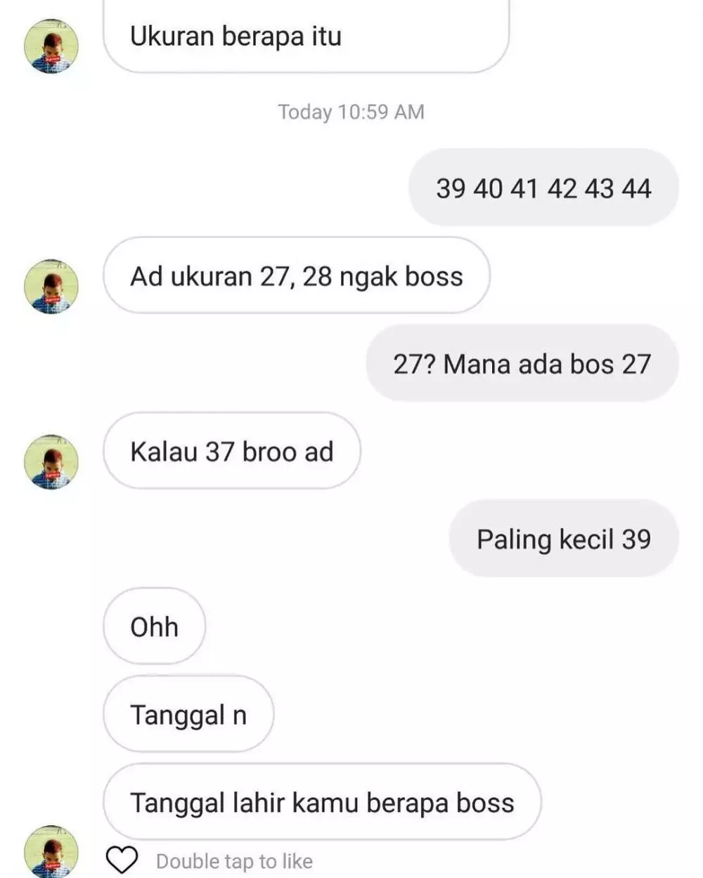 chat lucu gombalin pedagang online shop © 2021 twitter.com