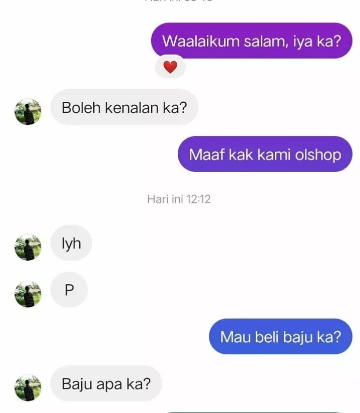 chat lucu gombalin pedagang online shop © 2021 twitter.com