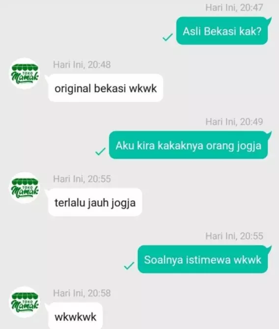 chat lucu gombalin pedagang online shop © 2021 twitter.com