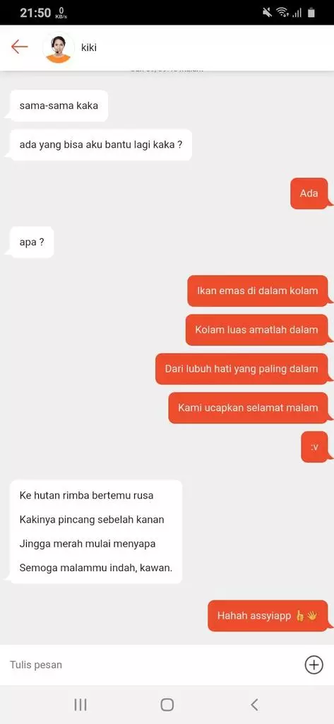 chat lucu gombalin pedagang online shop © 2021 twitter.com