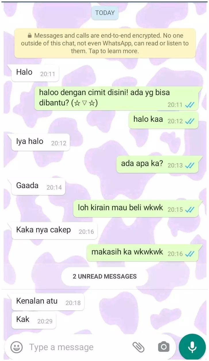 chat lucu gombalin pedagang online shop © 2021 twitter.com