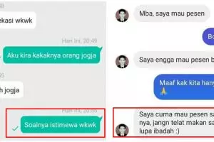 10 Chat lucu gombalin pedagang online shop ini bikin tepuk jidat