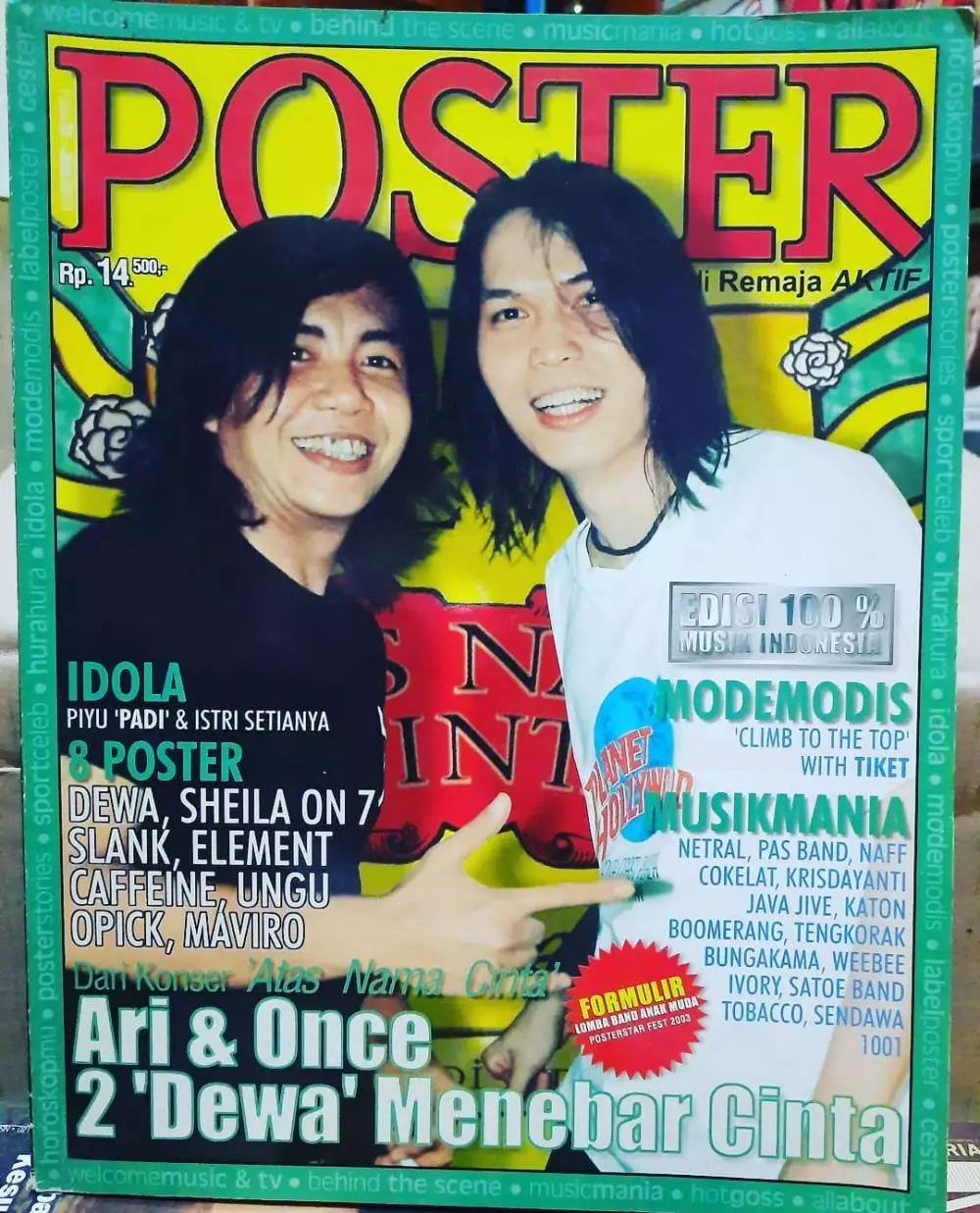 vokalis band di cover majalah © berbagai sumber vokalis band di cover majalah © berbagai sumber