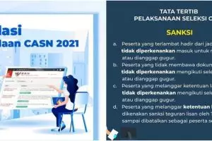 Seleksi CPNS dan PPPK segera dibuka, ini tata tertib mengikuti tesnya
