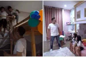 9 Potret kamar ketiga anak Nisya Ahmad, konsepnya kece