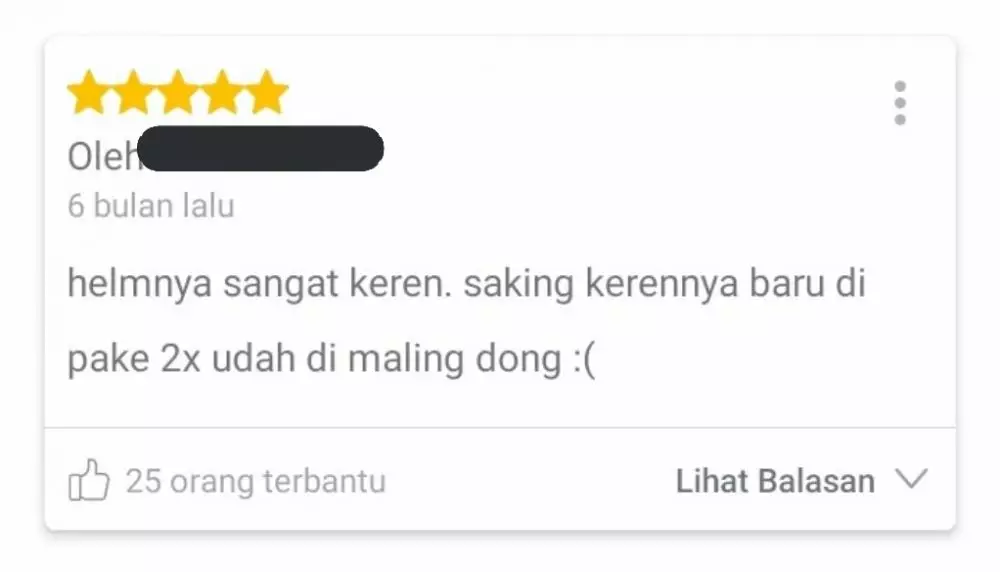 Testimoni belanja di online shop © Twitter